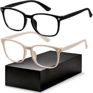 ⚡Men Black& Light Coffee Blue Light Blocking Anti UV Ray Computer Gaming Glasses